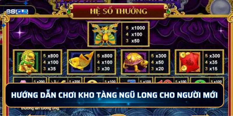 Nổ Hũ Kho Tàng Ngũ Long 88CLB - Quay Hũ Với Jackpot Hấp Dẫn 3 Hướng dẫn chơi nổ hũ Kho Tàng Ngũ Long cho người mới